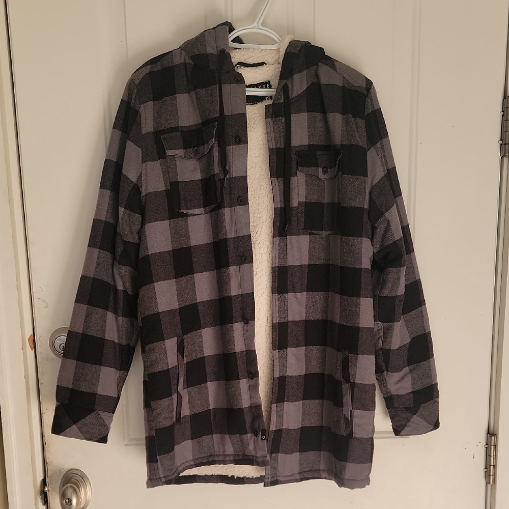 Empyre Black and White Fleece Jacket